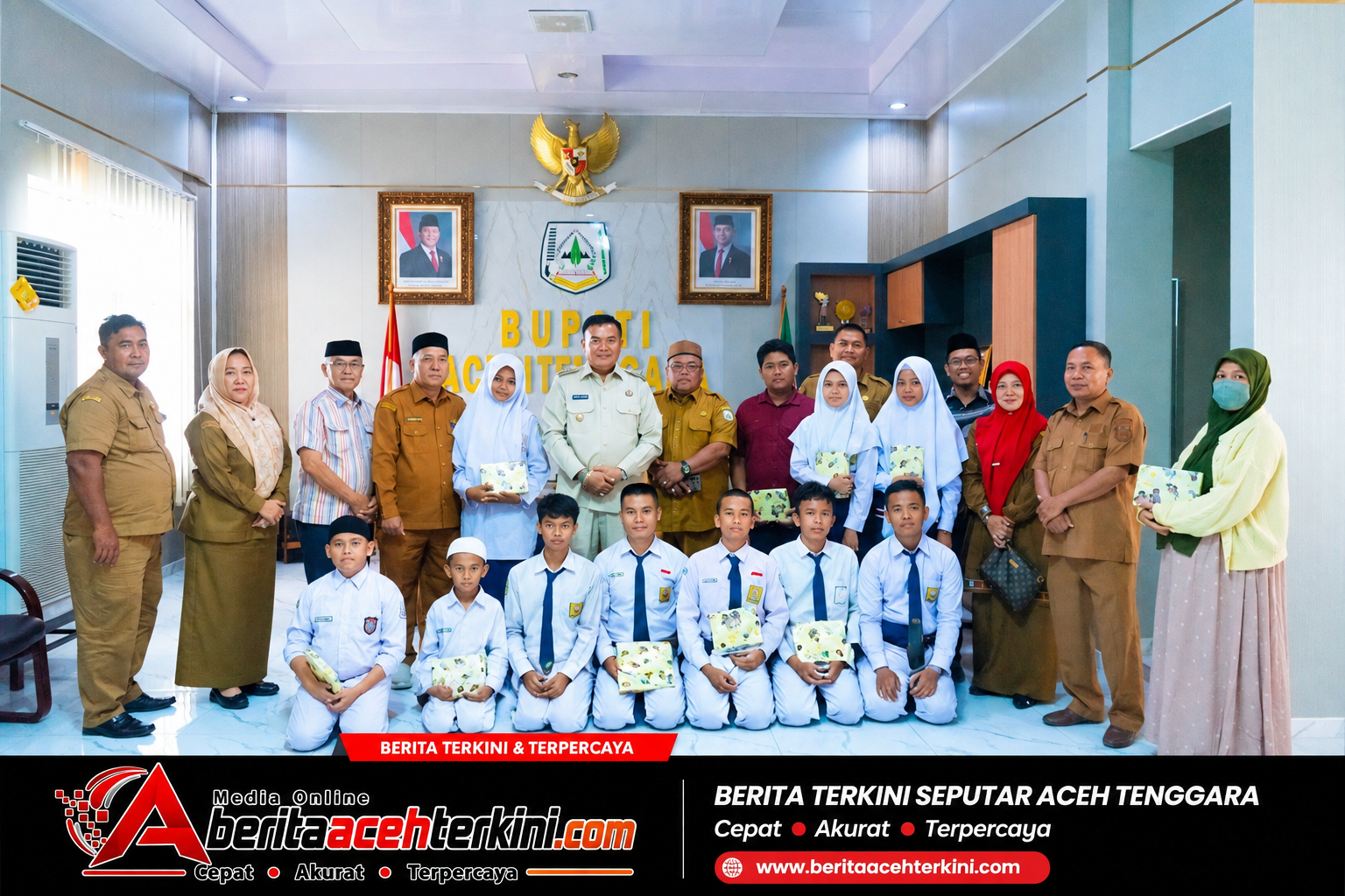 Bangga! Bupati Salim Fakhry Lepas 8 Siswa Agara ke Ajang Nasional